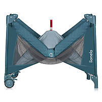 Ліжечко-манеж Lionelo FLOWER GREEN TURQUOISE, фото 3