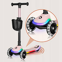 Дитячий самокат Lionelo MEY PINK ROSE, фото 3