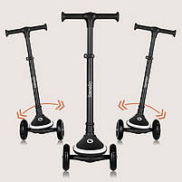 Дитячий самокат Lionelo MEY BLACK ONYX, фото 2