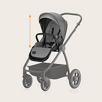 Коляска Lionelo MERIL 2IN1 GREY STONE, з люлькою, автокріслом і прогулянковим блоком, до 22 кг, фото 3