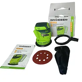 Акумуляторна орбітальна шліфувальна машина GRÖSSER GOS200 (Без Акб і ЗП)