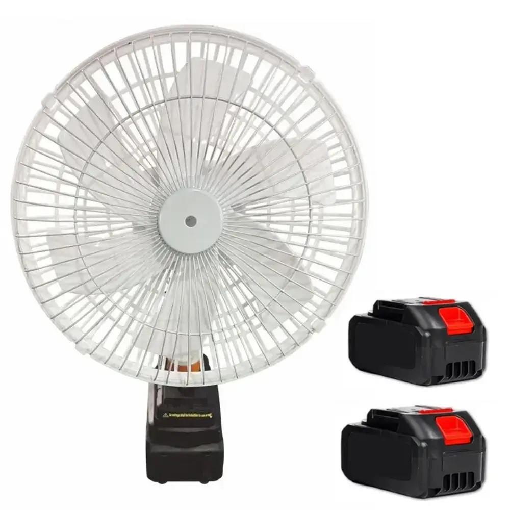 Акумуляторний вентилятор 12" VAP-12 Автоповертання 2xАКБ, фото 1