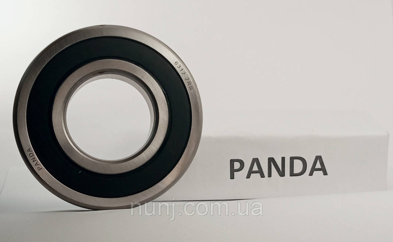 Підшипник 6312-2RS Panda (180312) розміри: 60*130*31 кульковий радіальний закритий, фото 1