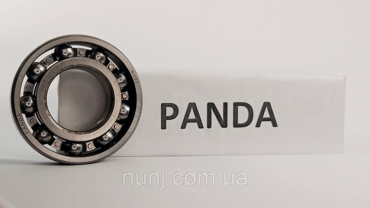 Підшипник 6207 Panda (207) розміри: 35*72*17 кульковий радіальний, фото 1