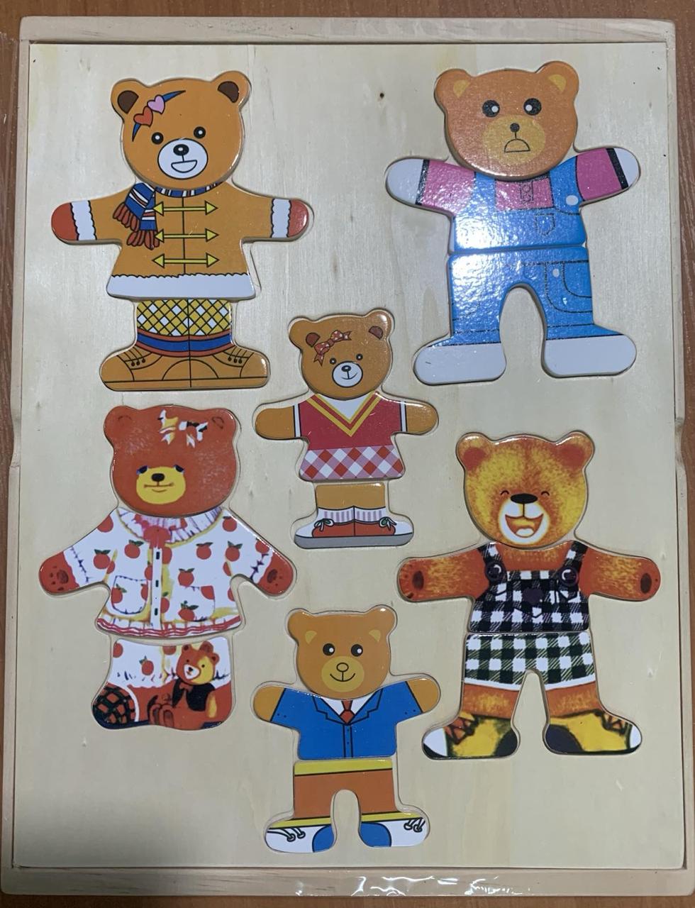 Розвиваюча іграшка Одягни родину ведмедиків (B 24474), фото 1