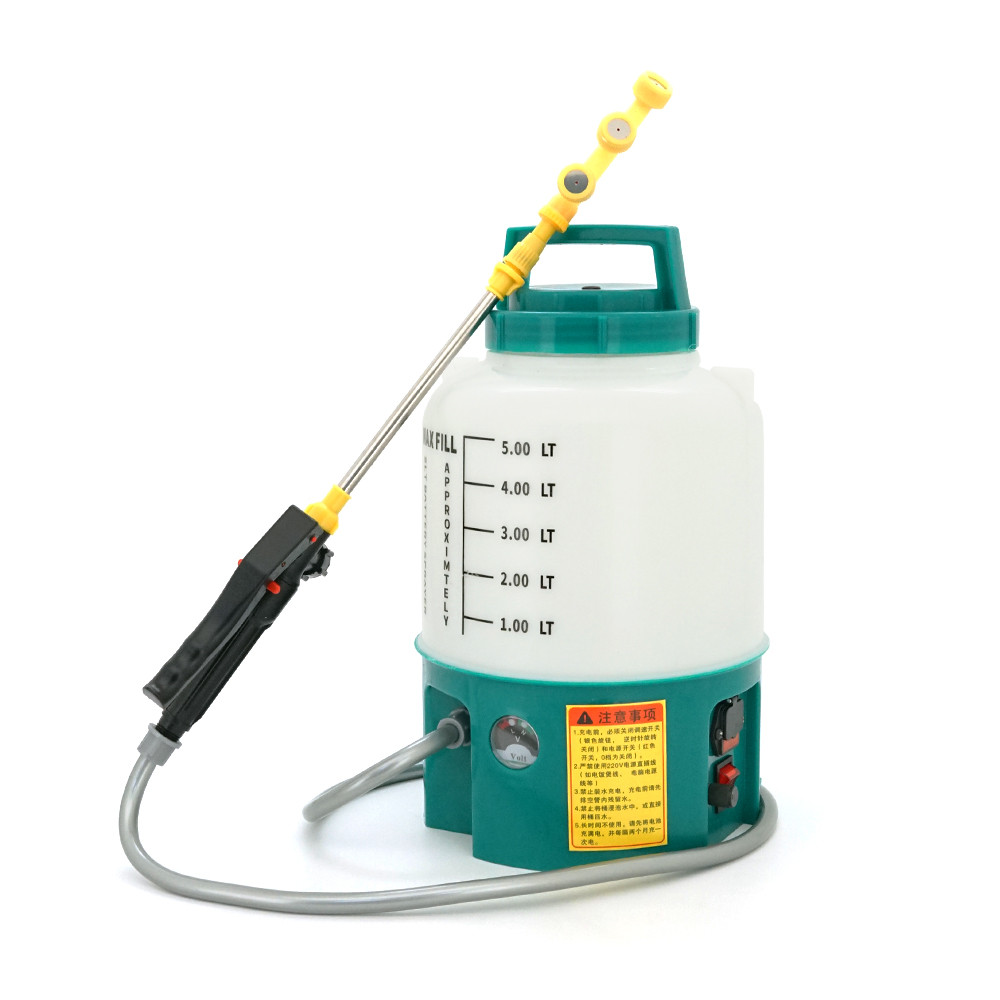 Акумуляторний обприскувач (садовий розпилювач) KY-5L2A, 5 літрів, індикатор заряду, + зарядний, фото 1