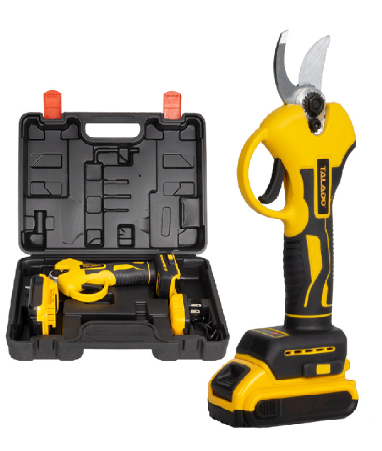 Акумуляторний Секатор (садові ножиці) TALADO BIS, діаметр різу 25 мм, зарядний пристрій + акумулятор, Вох, фото 1