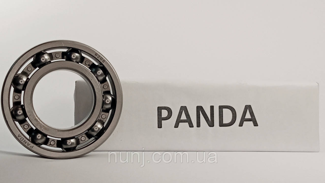 Підшипник 6208 Panda (208) розміри: 40*80*18 кульковий радіальний, фото 1