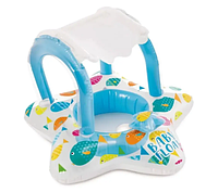 Детский Надувной плот круг для плавания з дашком надувний дитячий INTEX 56573 "Морська зірка"