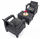 ALLIBERT Corfu Weekend Graphite Комплект садових меблів, фото 3