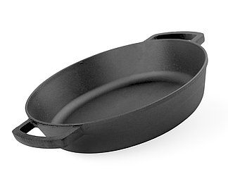 Жаровня чавунна BRIZOLL 340 мм кругла з ручками M3470U