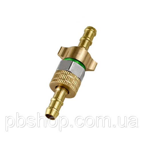 Штуцер М14x1.5 з корпусним шестигранником під шланг 8мм, ялинка, латунь