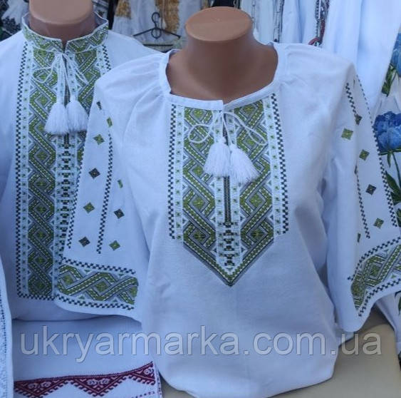 Білі сорочки  для пари з  "Безкінечник" з коротким рукавом