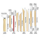 Набір інструментів для ліплення з полімерної глини, 13шт, дерево, фото 3