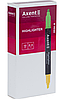 Текстмаркер Axent "Highlighter Dual" 2534-04-A, 2-4 мм, клиноподібний, зелений+жовтий, фото 2