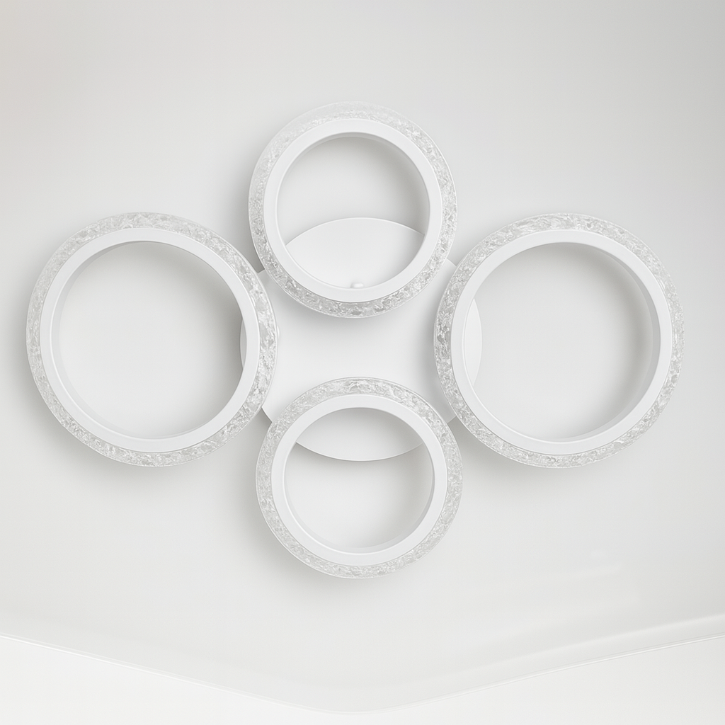 Led люстра з пультом LUMINARIA 60W до 16 м² колір Білий EUROPA, фото 1