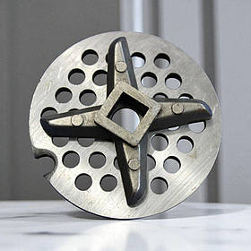 Сітка та ніж для м'ясорубки X3-99 на блістері, харчова сталь