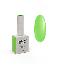 NAILSOFTHEDAY Bottle gel 28 – неоновий зелений надміцний гель для укріплення нігтів, 10 мл