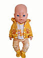 Комплект одягу для ляльки Бебі Борн / Baby Born 40–43 см Лисичка помаранчевий 8999, фото 3