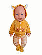 Комплект одягу для ляльки Бебі Борн / Baby Born 40–43 см Лисичка помаранчевий 8999, фото 5