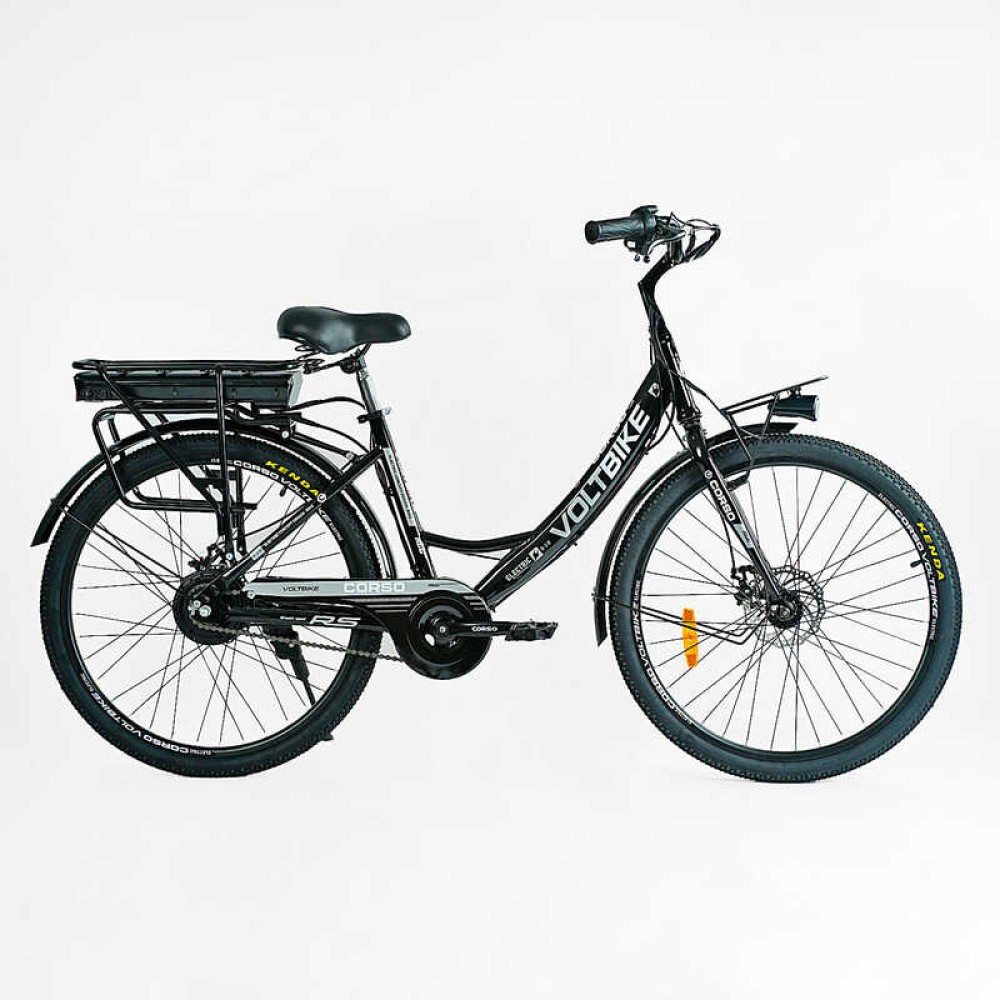 Електровелосипед Corso Volt Bike 26" дюймів TB-26033 350W 36V, дискові гальма, багажник