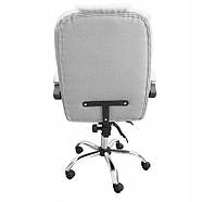 Офісне крісло BOSS KO22SZ Premium з підніжкою, Сіре комп'ютерне крісло, фото 6