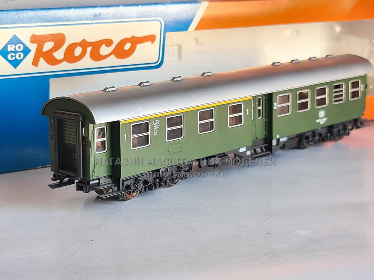Модель 4х вісний вагон I-II класу, тип «Umbauwagen», приналежності DB, масштаб 1:87, H0, фото 1
