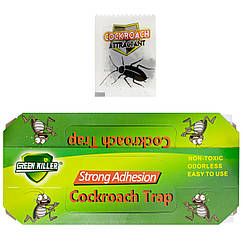 Клейова пастка для тарганів Green Killer + приманка з атрактантом 16*9 см