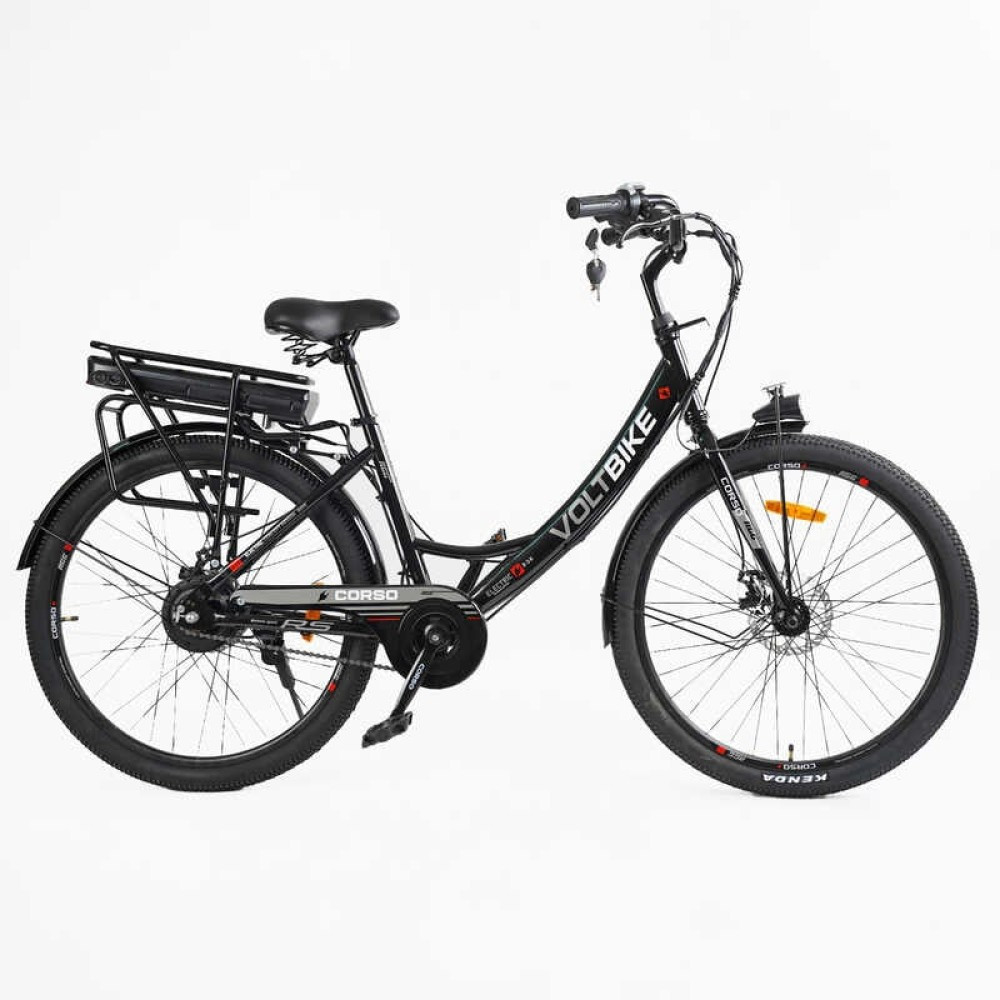 Електровелосипед Corso Volt Bike 26" дюймів TB-50082 350W 36V, дискові гальма, багажник
