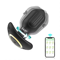 Анальная пробка с вращением на 360 градусов с дистанционным управлением, анальный вибратор