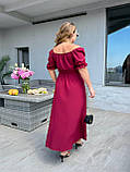 Жіноча літня сукня з розрізом Тканина: софт Розмір: 48, 50, 52, 54, 56, фото 8