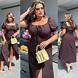 Жіноча літня сукня з розрізом Тканина: софт Розмір: 48, 50, 52, 54, 56, фото 9