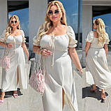 Жіноча літня сукня з розрізом Тканина: софт Розмір: 48, 50, 52, 54, 56, фото 8