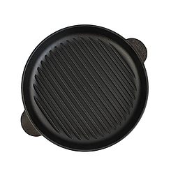 Сковорідка-гриль чавунна BRIZOLL 260 мм кругла з ручками M2635G