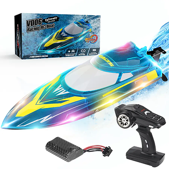 Кораблик Flytec V006 Радіокерований катер з LED-підсвіткою та автопереворотом