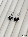 Набір сережки та кольє Серце, фото 6