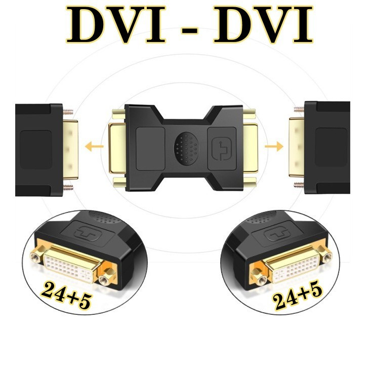 Адаптер-з'єднувач DVI-I (24+5) Female - DVI-I (24+5) Female, фото 1