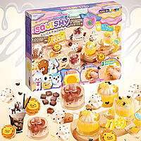 Набор для изготовления сквишей Таба лапок антистресов,детский набор для творчества "Создай сквиш сам" 6 штук