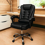 Офісне крісло Boss Чорне, комп'ютерне крісло, фото 3