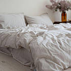 Комплект постільної білизни з вареного бавовни Тм La Modno сімейний розмір White Sand колір білий