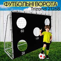 Футбольні ворота з сіткою для активного спорту Ворота для міні футболу з тренувальним килимком Дитячі футбольні ворота