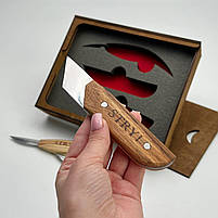 Набір ножів для різьблення по дереву STRYI Start для вирізання фігурок 3 шт, фото 9