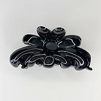 Шпилька для волосся Finding Краб пластиковий для волосся Квітка Чорний 8.5 см х 4 см