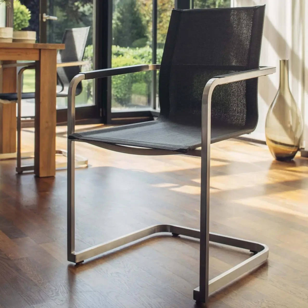 Високоякісне крісло для вуличного використання Feel Spring антрацит/сталь KETTLER