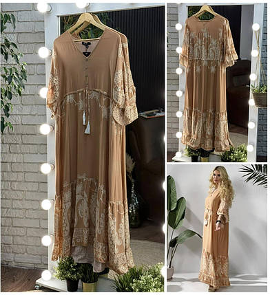 Неймовірна жіноча сукня, тканина "Штапель" 52, 54, 56, 58 розмір 52, фото 1