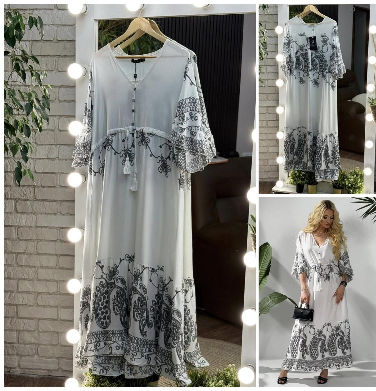 Неймовірна жіноча сукня, тканина "Штапель" 52, 54, 56, 58 розмір 52