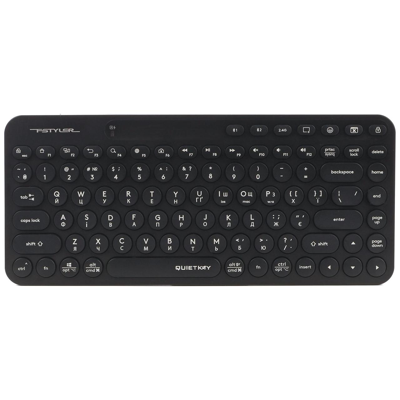 Клавіатура бездротова A4Tech FBK36C AS Black, фото 1