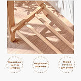 Вішалка стійк для рушників дерев'яна з полицею для зберігання (9184), фото 6