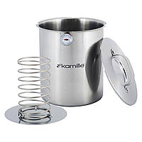 Шинкарня шинковар прес для приготування домашньої шинки із нержавіючої сталі з термометром 2.5 л Kamille KM-6513