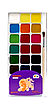 Фарби акварельні, 24 кольори, з пензликом, Гамма "Творчість" 400105, фото 2